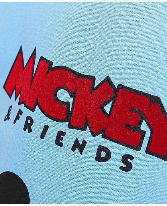 Babyhug Full Sleeve Sweatshirt Mickey & Friends Print - Blue