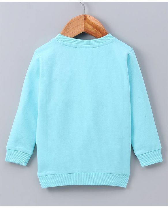 Babyhug Full Sleeves Sweatshirt Mickey Mouse Print - Blue