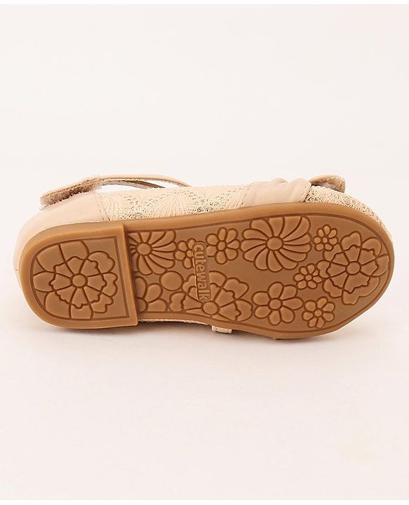 Cute Walk by Babyhug Sandals - Beige