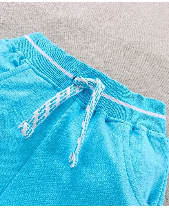 Babyhug Shorts Mickey Mouse Print - Blue
