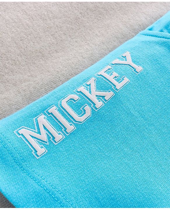 Babyhug Shorts Mickey Mouse Print - Blue