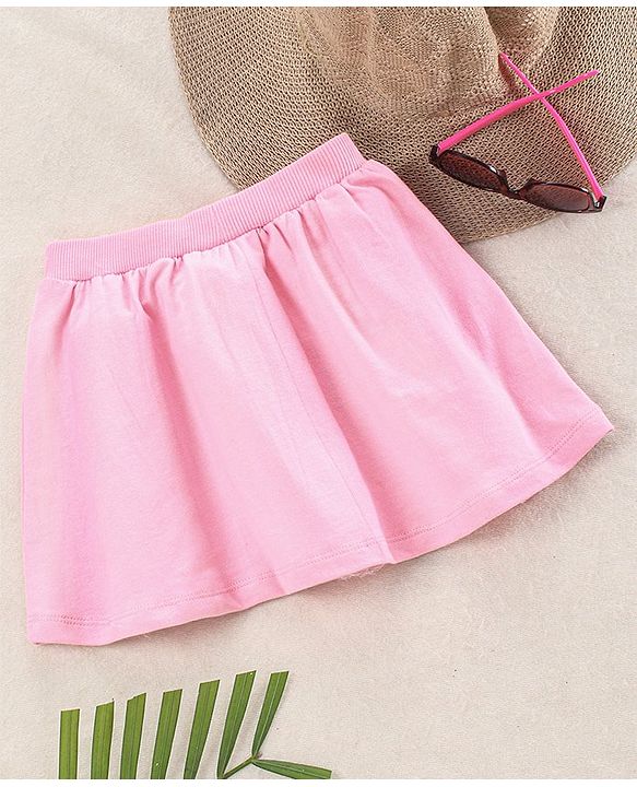 Babyhug Mid Thigh Skirt Minnie Mouse Print - Pink
