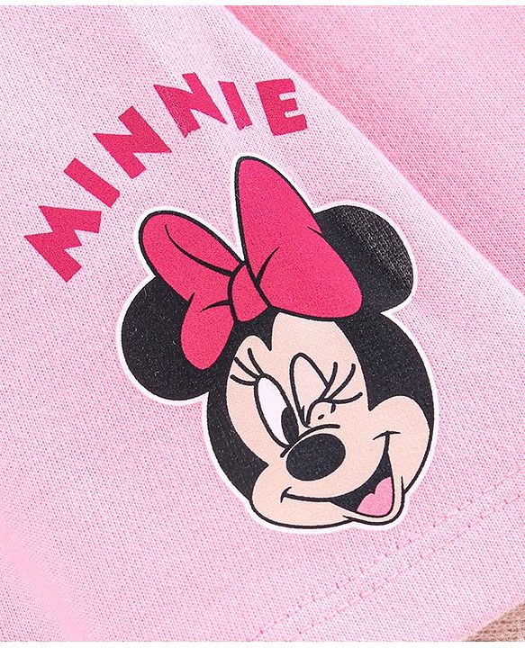 Babyhug Mid Thigh Skirt Minnie Mouse Print - Pink
