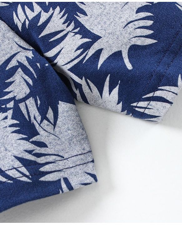 Babyhug Shorts Leaf Print - Blue