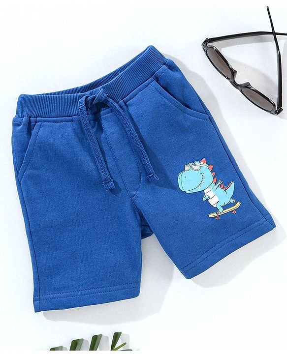 Babyhug Shorts Dino Print - Blue
