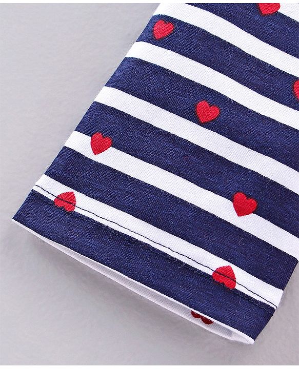 Pine Kids Ankle Length Organic Cotton And Biowash Leggings Star Print Pack of 2 - Pink Navy