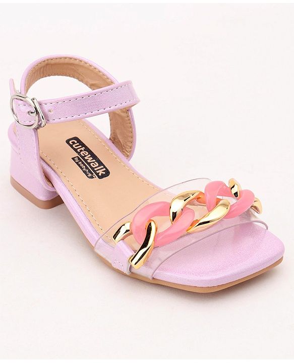 Cute Walk by Babyhug Party Wear Sandals - Purple - EU 26 Purple/Violet