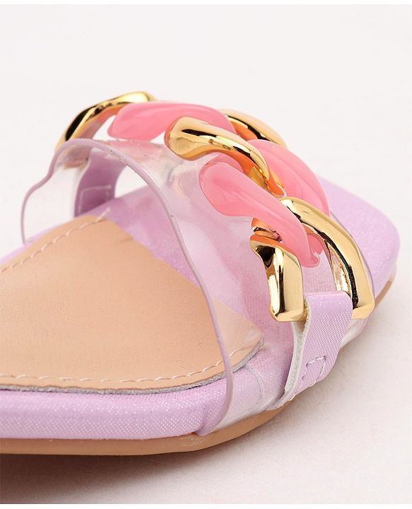 Cute Walk by Babyhug Party Wear Sandals - Purple - EU 26 Purple/Violet