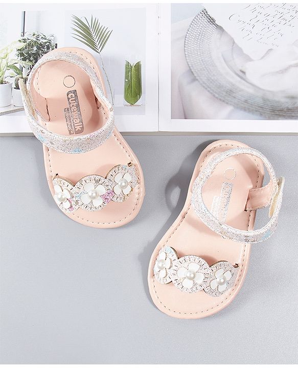 Cute Walk by Babyhug Sandals - Peach