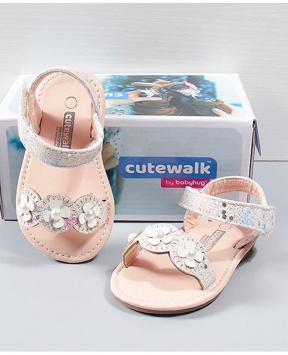 Cute Walk by Babyhug Sandals - Peach