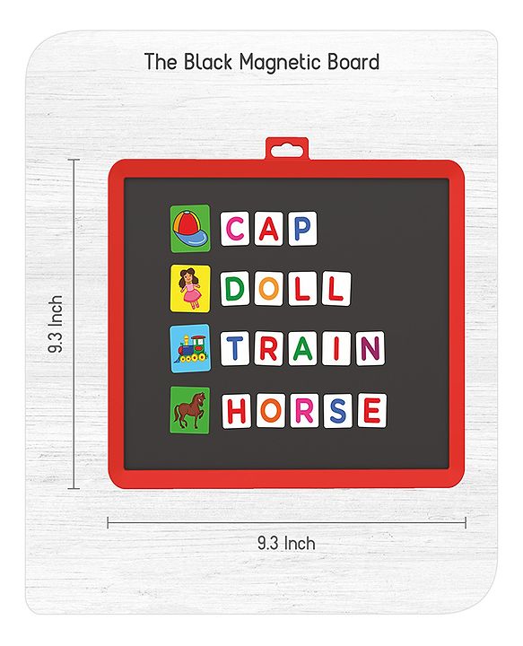 Babyhug Spell World Magnetic Learning Set - 96 Pictures & 144 Alphabets | Fun Magnetic Board | Word Building & Spelling Practice | Enhances Vocabulary, Memory & Problem-Solving Skills | BIS Certified