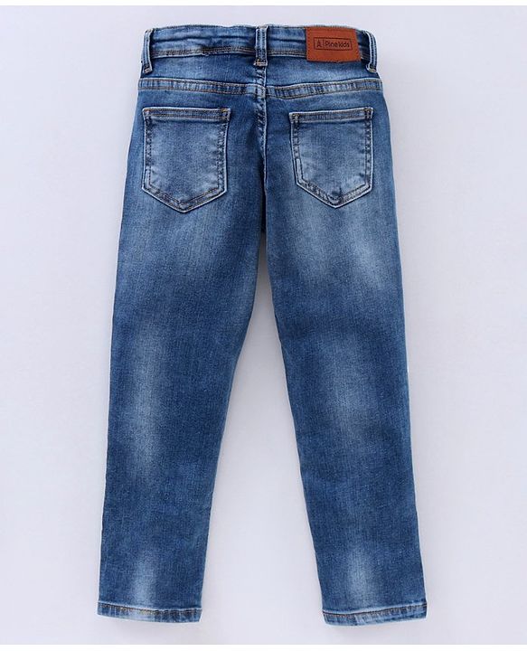 Pine Kids Full Length Enzyme Wash Denim Jeans - Blue