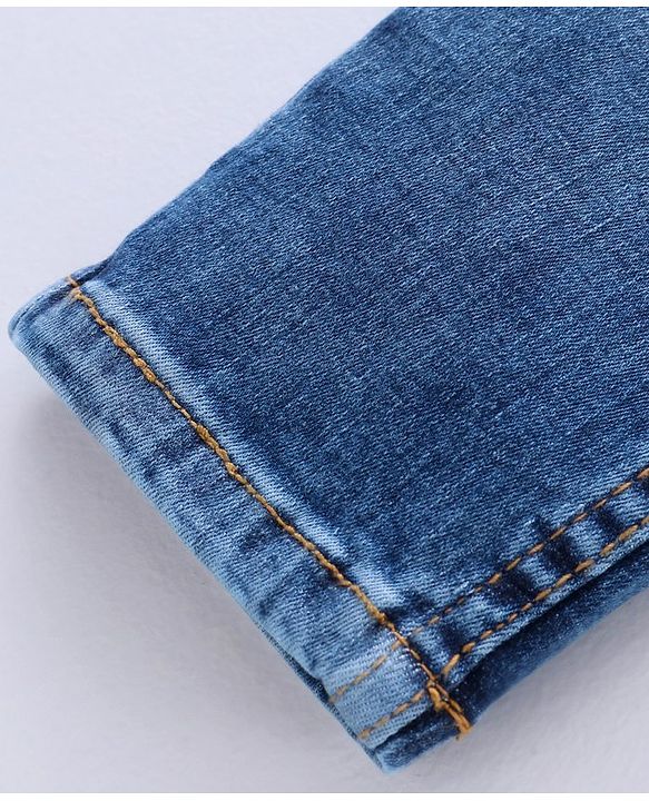 Pine Kids Full Length Enzyme Wash Denim Jeans - Blue
