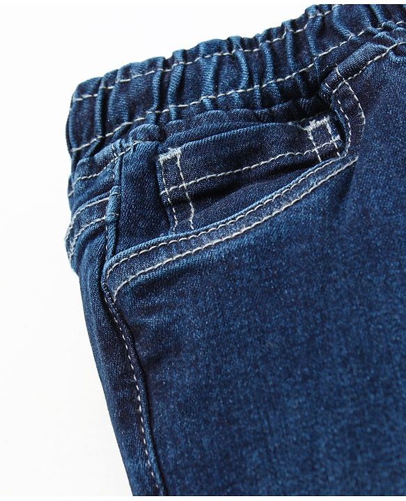 Pine Kids Full Length Enzyme Softner Wash Pull Up Denim Jeans - Blue