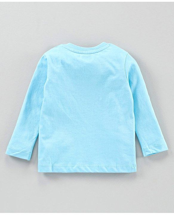 Babyhug Full Sleeves Tees Text Print Pack of 3 - Blue Orange