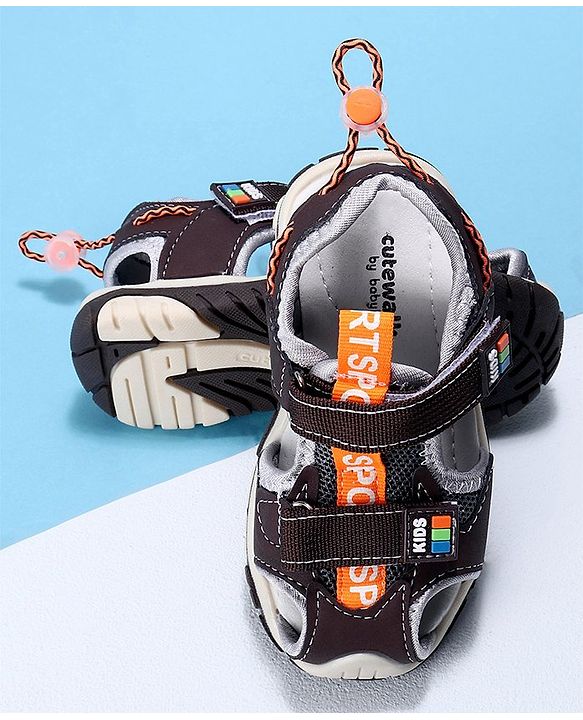 Cute Walk by Babyhug Sandals - Brown
