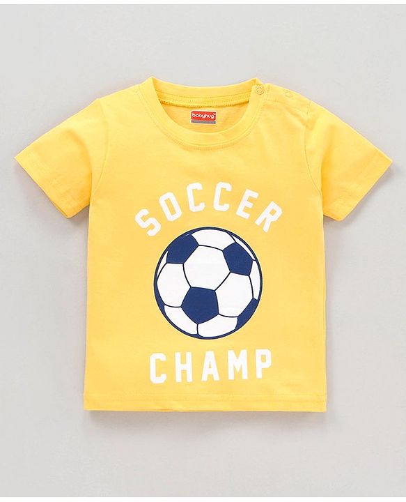 Babyhug Half Sleeves T-shirt Text Print Pack of 5 - Multicolor