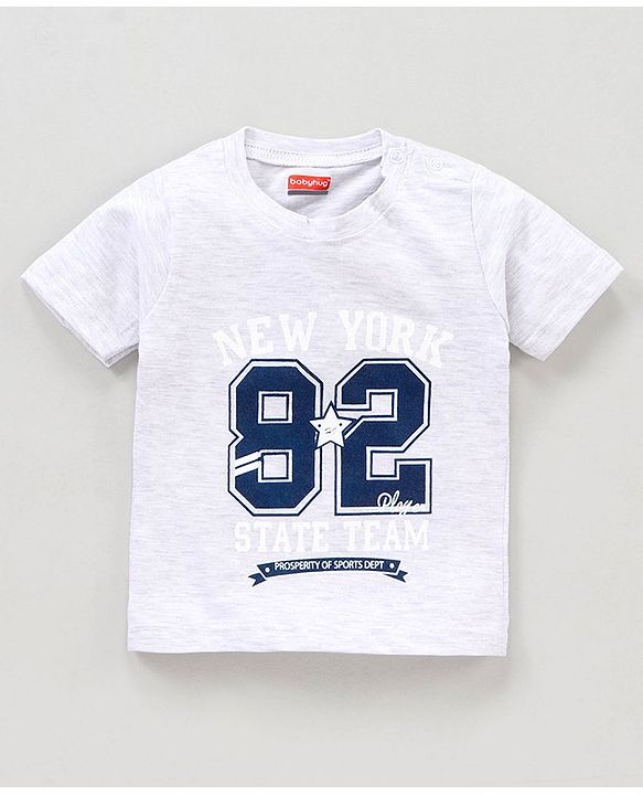 Babyhug Half Sleeves T-shirt Text Print Pack of 5 - Multicolor