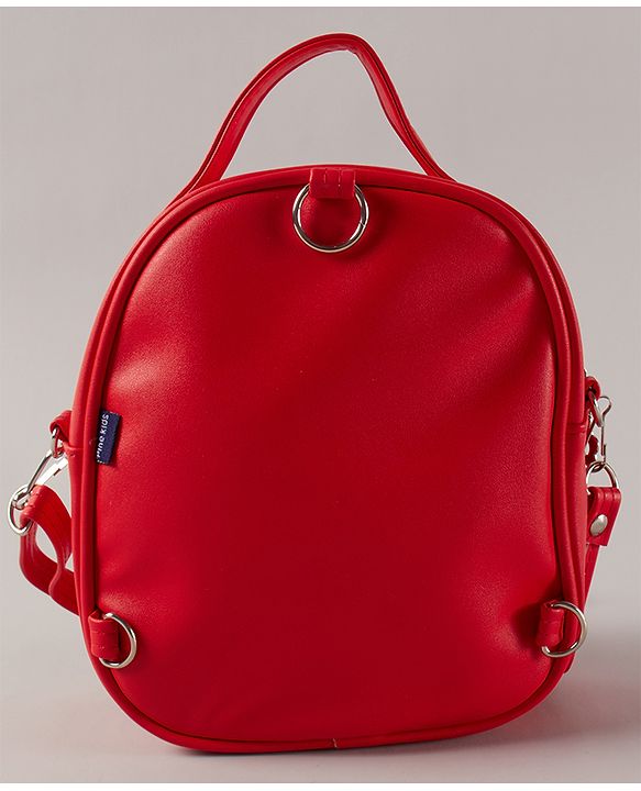 Pine Kids Sling Bag With Black Bow - Red