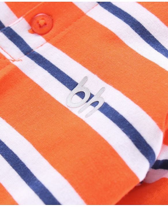 Babyhug Full Sleeves Printed Tee Pack of 3  - Sky & Navy Blue Red
