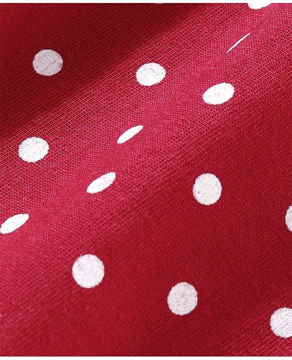 Babyhug Mid Thigh Skirt Polka Dot Print - Jester Red