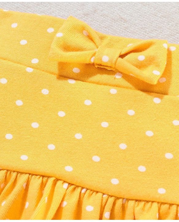 Babyhug Mid Thigh Skirt Printed - Yellow