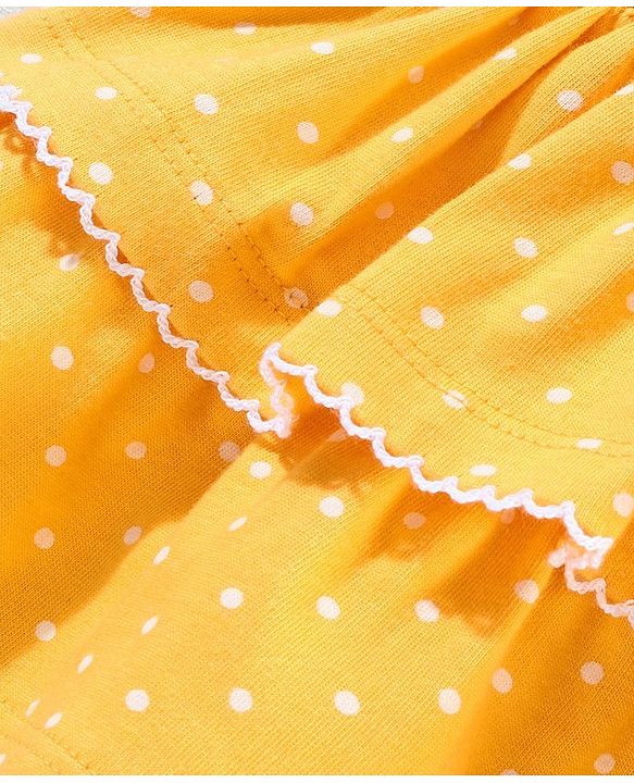 Babyhug Mid Thigh Skirt Printed - Yellow