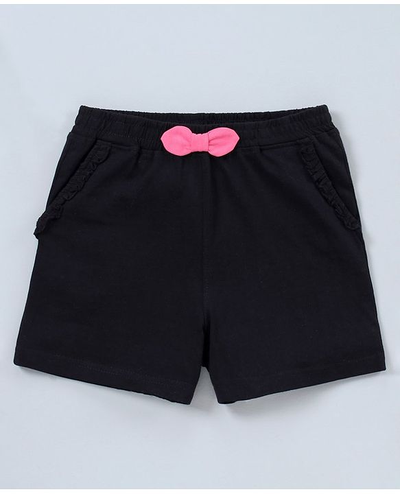 Pine Kids Organic Shorts Pack of 2 - Black Pink