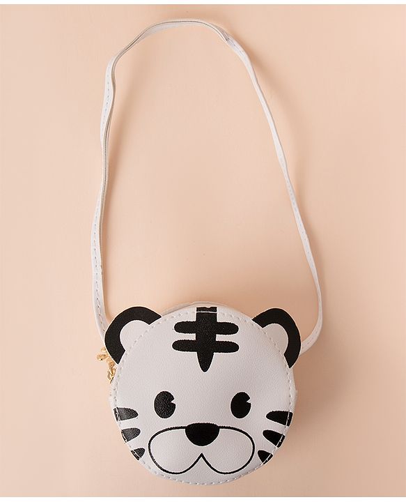 Babyhug Free Size Sling Bag Tiger Print - White