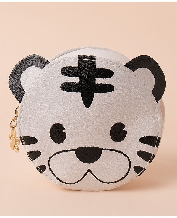 Babyhug Free Size Sling Bag Tiger Print - White