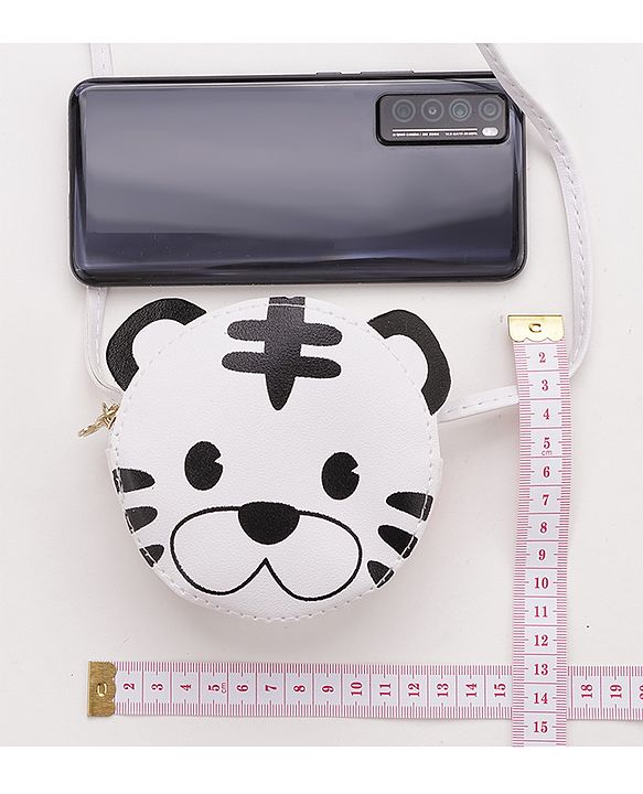 Babyhug Free Size Sling Bag Tiger Print - White
