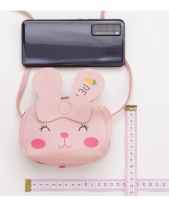 Babyhug Kitty Shaped Sling Bag - Peach