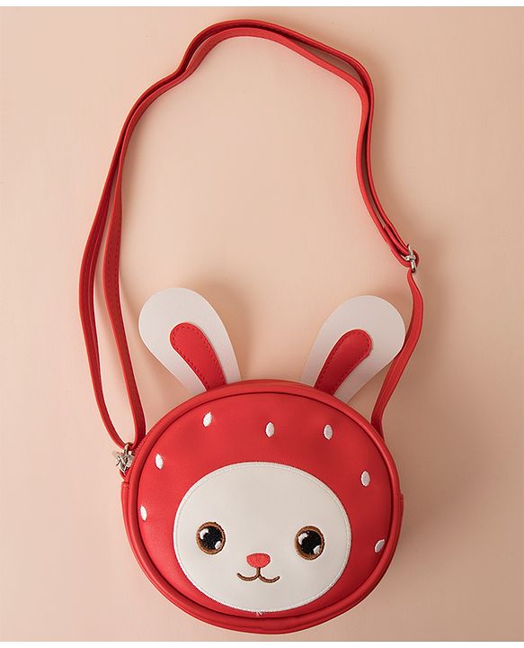 Babyhug Free Size Sling Bag Bunny Print - Red