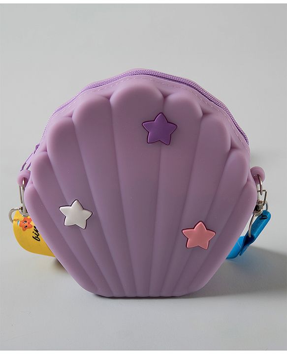 Babyhug Star Printed Sling Bag - Purple