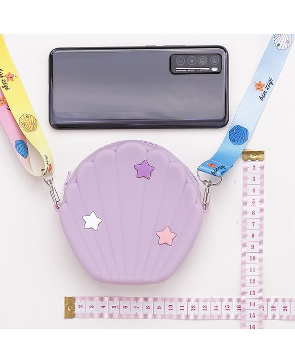 Babyhug Star Printed Sling Bag - Purple
