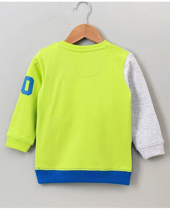 Babyhug Full Sleeves Sweatshirt Basketball Print - Green