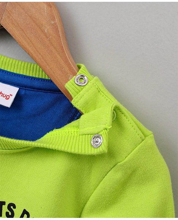 Babyhug Full Sleeves Sweatshirt Basketball Print - Green