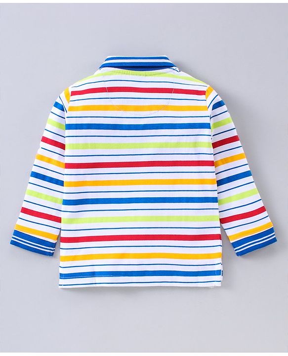 Babyhug Full Sleeves Stripe Tee - Multicolour
