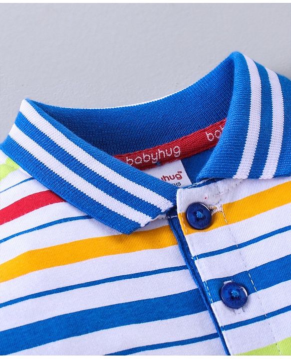 Babyhug Full Sleeves Stripe Tee - Multicolour