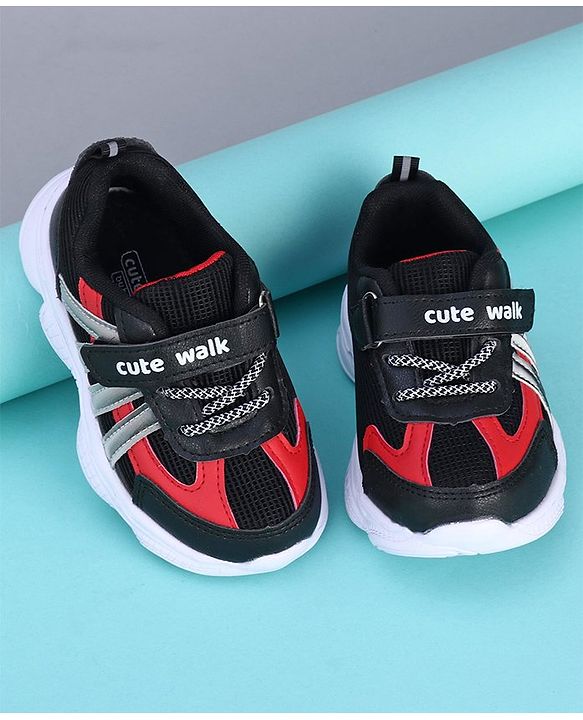 Cute Walk by Babyhug Sports Shoes - Black