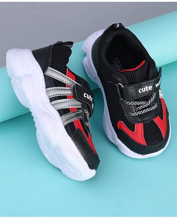 Cute Walk by Babyhug Sports Shoes - Black