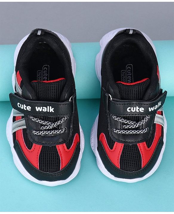 Cute Walk by Babyhug Sports Shoes - Black