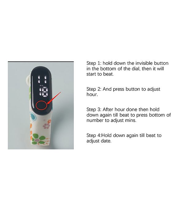 Babyhug Free Size Digital Watch - Brown