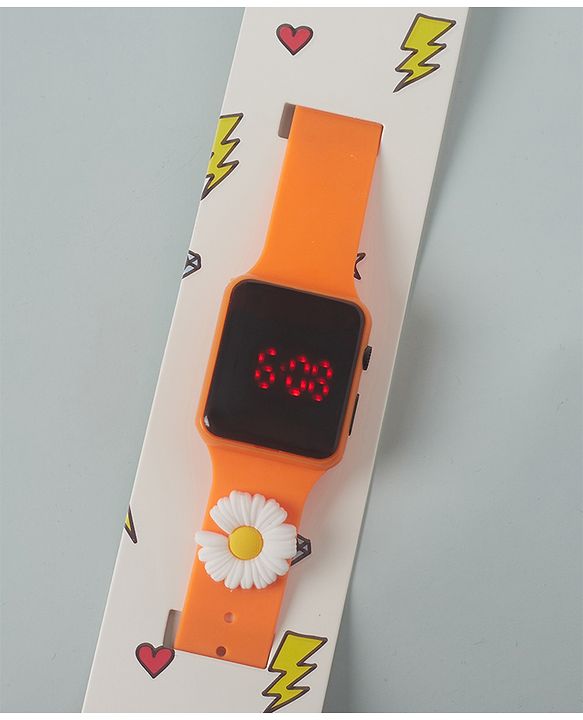 Babyhug Free Size Digital Watch - Orange