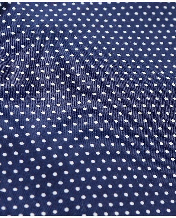 Babyhug Full Sleeves Party Shirt with Bow - Blue