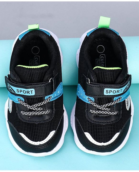 Cute Walk by Babyhug Sports Shoes - Black