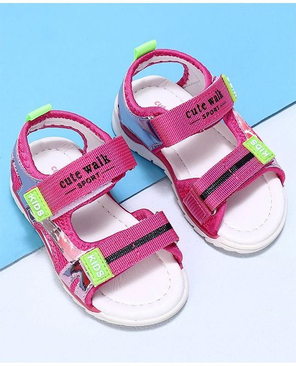 Cute Walk by Babyhug Sandal - Dark Pink
