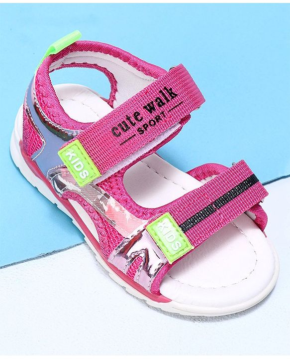 Cute Walk by Babyhug Sandal - Dark Pink