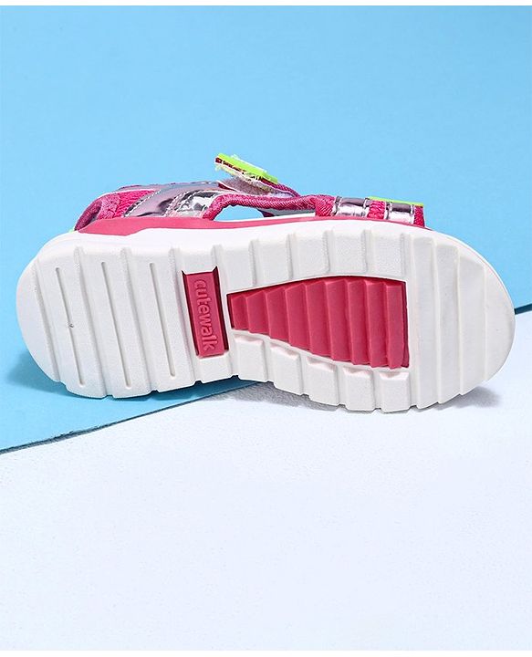 Cute Walk by Babyhug Sandal - Dark Pink