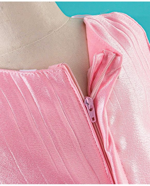 Babyhug Sleeveless Party Wear Solid Color - Pink